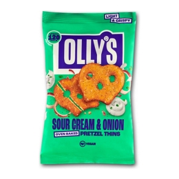 Olly&#39;s Pretzels | Sour Cream & Onion | 7 x 140 gram