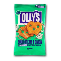 Olly&#39;s Pretzels | Sour Cream & Onion | 10 x 35 gram