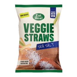 Eat Real | Sea Salt Veggie Straws | 10 x 110 gram