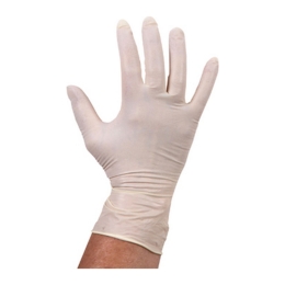 Handschoen latex wit poedervrij medium 10 x 100 stuks