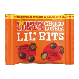 Tony&#39;s | Lil&#39;Bits Melk Karamel Zeezout & Cookie | 15 x 40 gram