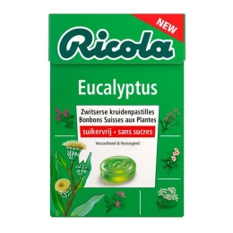 Ricola | Eucalyptus | Suikervrij | 20 x 50 gram