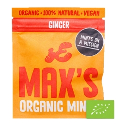 Max&#39;s Mints | Ginger Zakje Bio | 12 x 17 gram