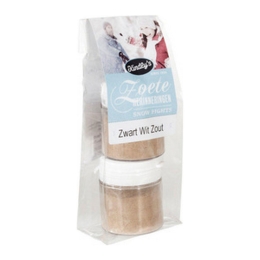 Kindly&#39;s | Zwart Wit Zout Potje | 6 x 2 stuks