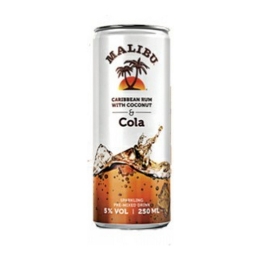 Malibu | Malibu & Cola | Blik | 12 x 25 cl