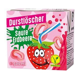 Durstloscher | Saurer Erdbeere | 12 x 0.5 liter