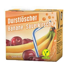 Durstloscher | Banane Sauerkirsche | 12 x 0.5 liter