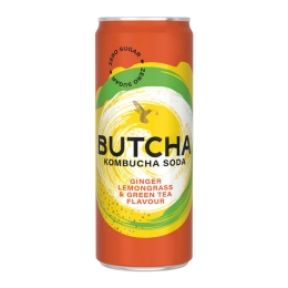 Butcha | Ginger & Lemongrass | Blik | 12 x 250 ml