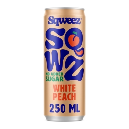 Sqweez | White Peach | 12 x 250 ml