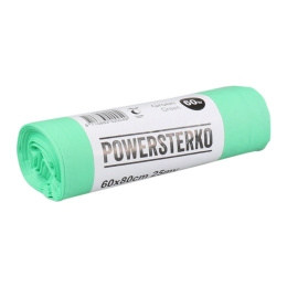 Powersterko | Afvalzak | 60 x 80 cm 60 liter | Bio | T30 | 24 x 10 stuks