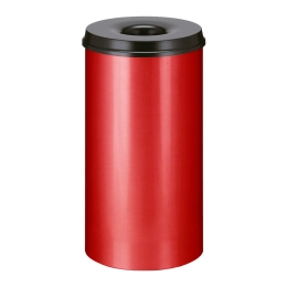 Papierbak vlamdovend 50ltr rood/zwart