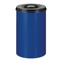 Papierbak vlamdovend 110ltr blauw/zwart