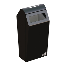 Binsystem Double Bin 90 liter zwart