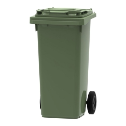 B- stock | Mini rolcontainer | Groen | Inhoud: 120 liter