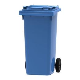 Mini rolcontainer | Blauw | Inhoud: 120 liter