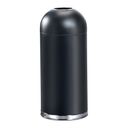 Afvalbak 55 liter open top zwart