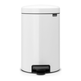 Brabantia Pedaalemmer 12 liter NewIcon wit