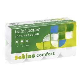 Satino Comfort | Recycled tissue 2-laags | 40 rollen x 400 vel | 062480